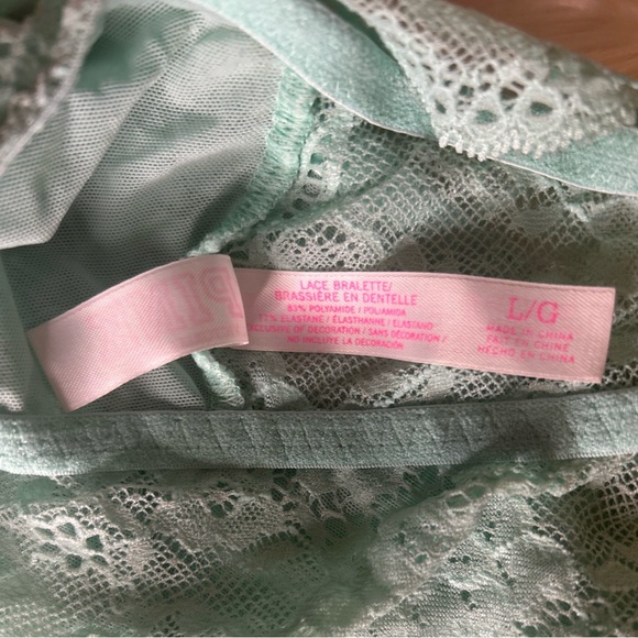 VS PINK Teal Lace Bralette - Picture 6 of 6